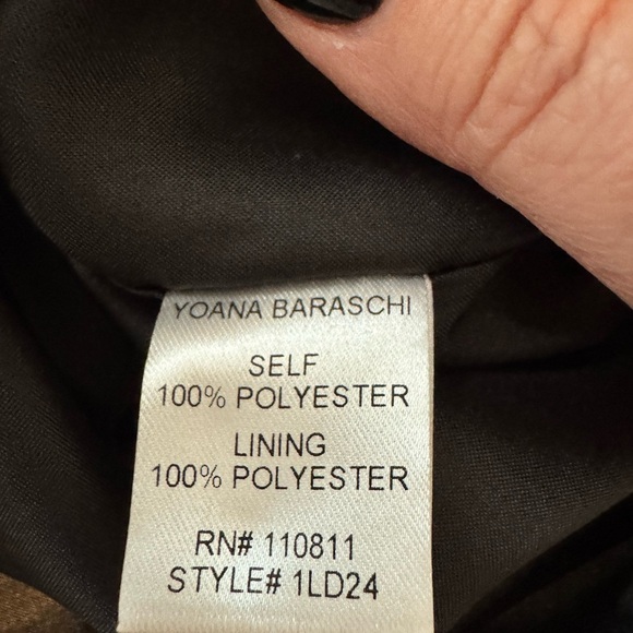 NWT Yoana Baraschi Made in NYC Sheath Dress with Shoulder Ruffle 
Size 8 - Picture 6 of 10